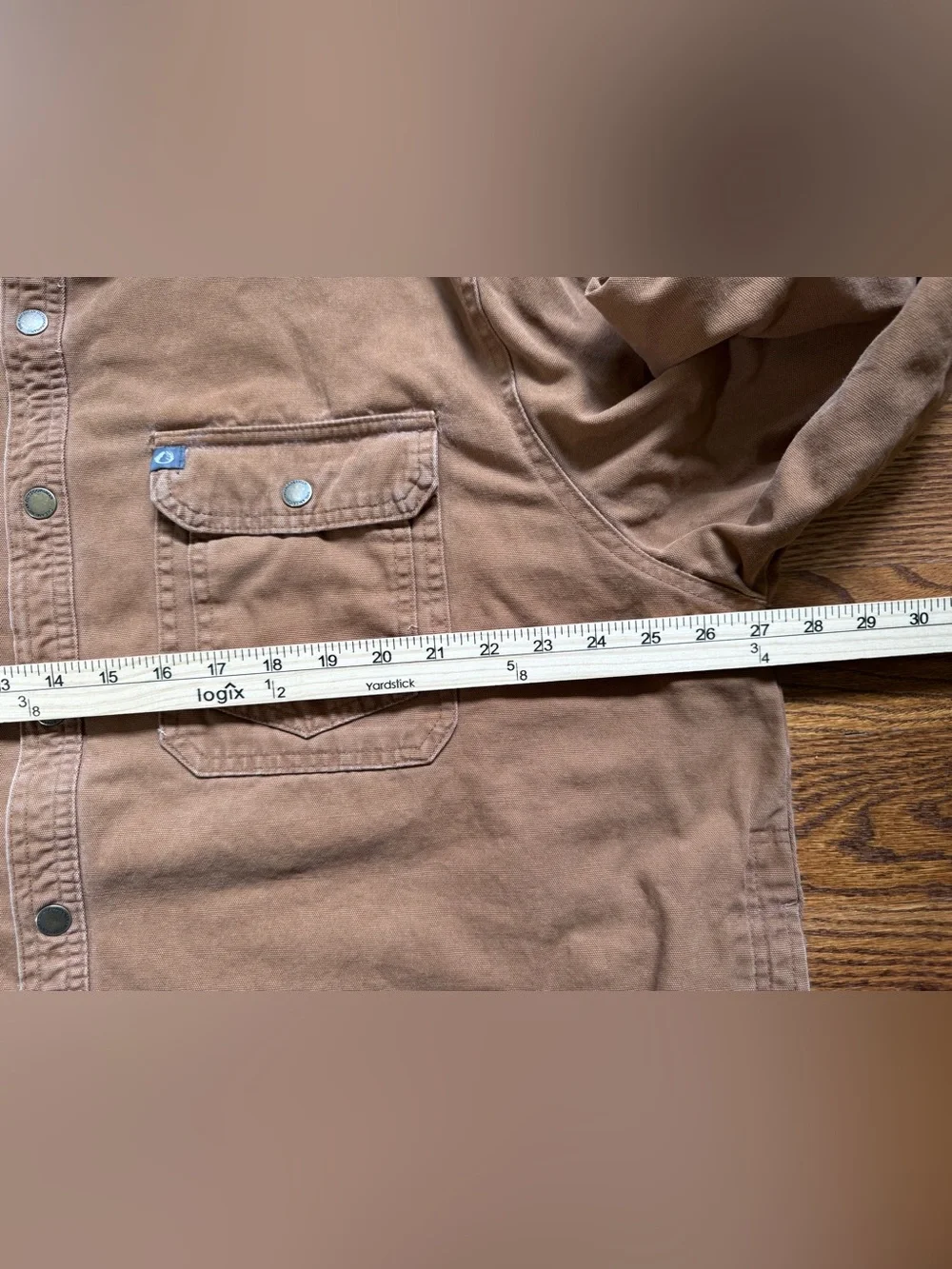 American Outdoorsman Mens XXL Brown Canvas Fleece Lined Shirt Jacket Workwear